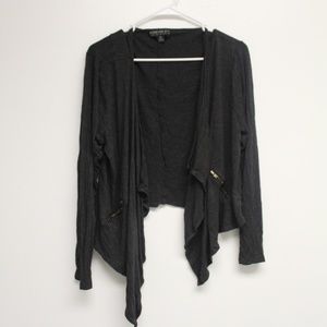 Forever 21 Plus gray zipper cardigan